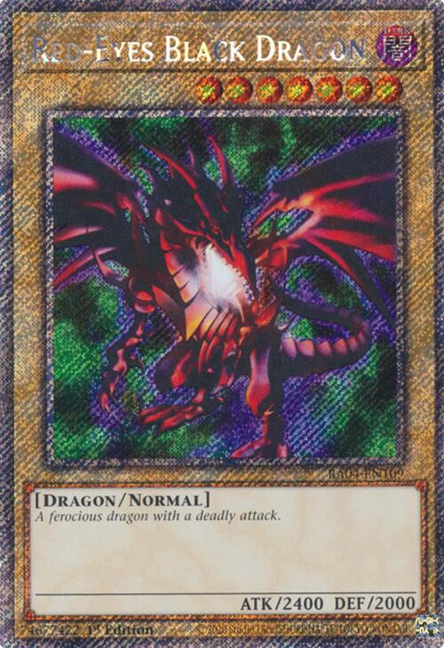 Red-Eyes Black Dragon (4th Art) [RA04-EN109] Platinum Secret Rare | Exor Games Summserside