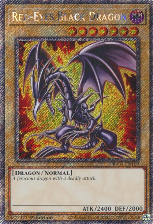 Red-Eyes Black Dragon (7th Art) [RA04-EN109] Platinum Secret Rare | Exor Games Summserside