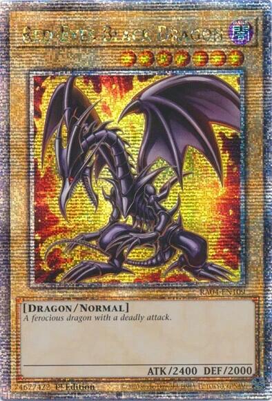 Red-Eyes Black Dragon (7th Art) [RA04-EN109] Quarter Century Secret Rare | Exor Games Summserside