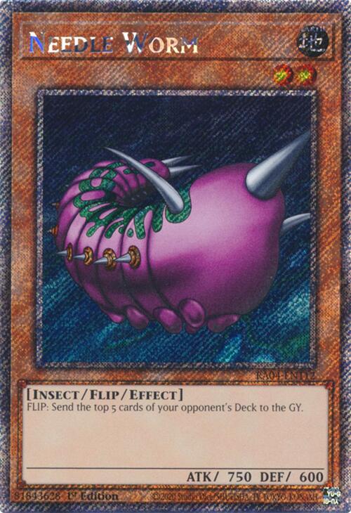 Needle Worm [RA04-EN112] Platinum Secret Rare | Exor Games Summserside
