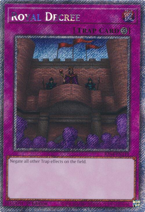 Royal Decree [RA04-EN113] Platinum Secret Rare | Exor Games Summserside