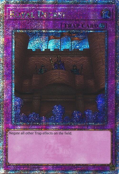 Royal Decree [RA04-EN113] Quarter Century Secret Rare | Exor Games Summserside