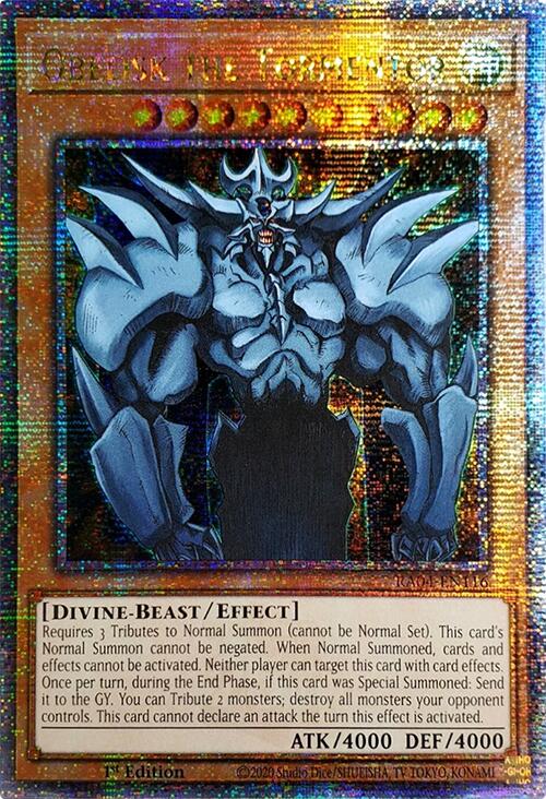 Obelisk the Tormentor [RA04-EN116] Quarter Century Secret Rare | Exor Games Summserside