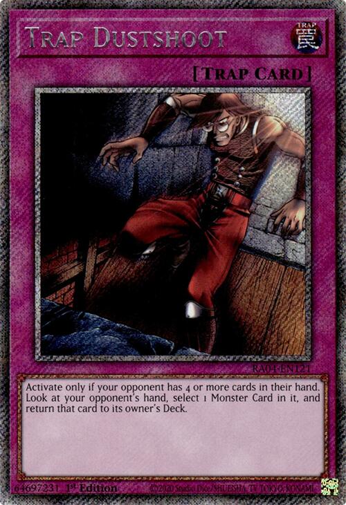 Trap Dustshoot [RA04-EN121] Platinum Secret Rare | Exor Games Summserside