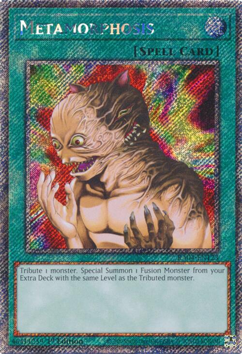 Metamorphosis [RA04-EN123] Platinum Secret Rare | Exor Games Summserside
