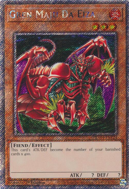 Gren Maju Da Eiza [RA04-EN124] Platinum Secret Rare | Exor Games Summserside