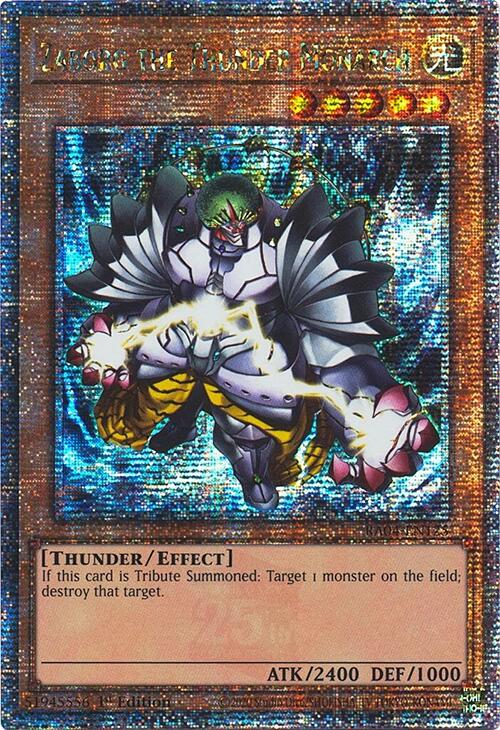 Zaborg the Thunder Monarch [RA04-EN125] Quarter Century Secret Rare | Exor Games Summserside