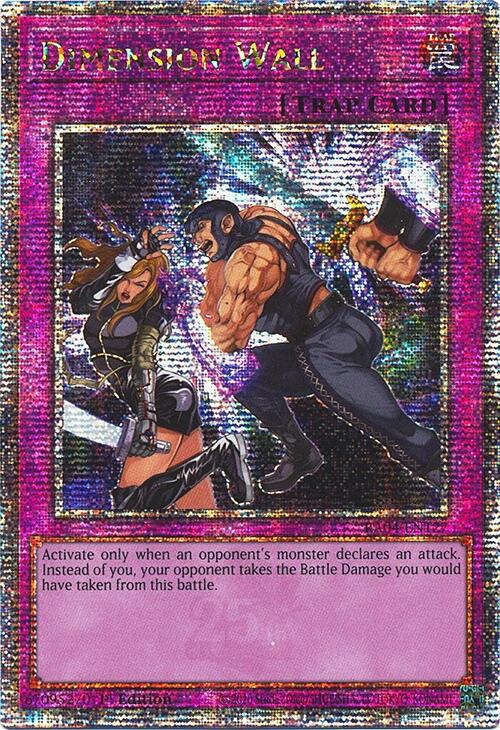 Dimension Wall [RA04-EN127] Quarter Century Secret Rare | Exor Games Summserside