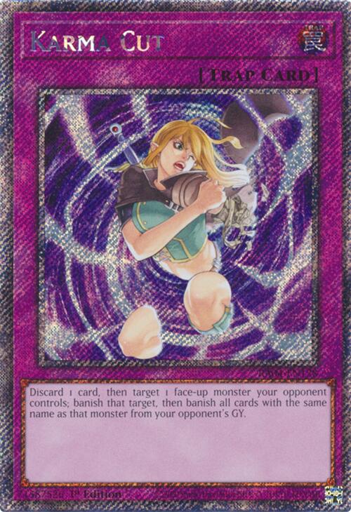 Karma Cut [RA04-EN128] Platinum Secret Rare | Exor Games Summserside