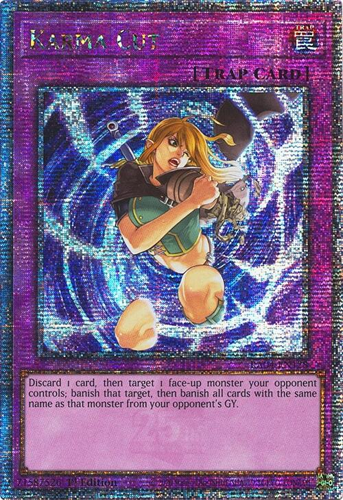 Karma Cut [RA04-EN128] Quarter Century Secret Rare | Exor Games Summserside