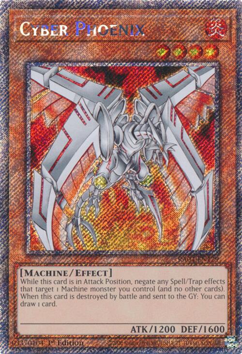 Cyber Phoenix [RA04-EN129] Platinum Secret Rare | Exor Games Summserside