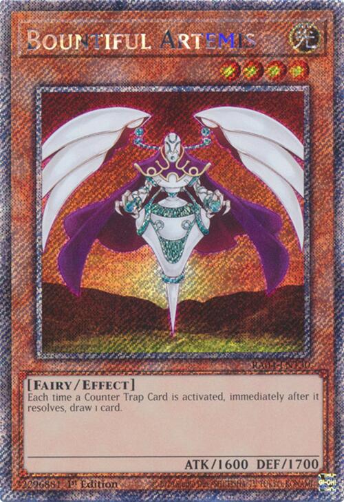 Bountiful Artemis [RA04-EN130] Platinum Secret Rare | Exor Games Summserside