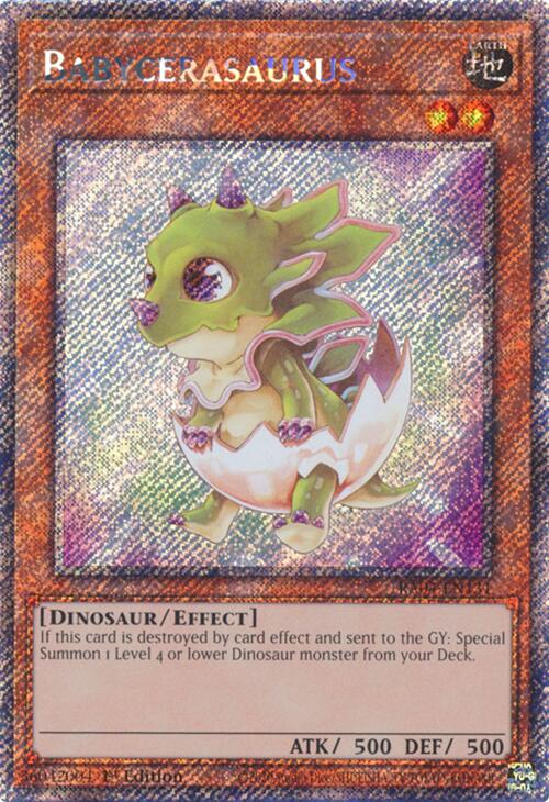 Babycerasaurus [RA04-EN131] Platinum Secret Rare | Exor Games Summserside