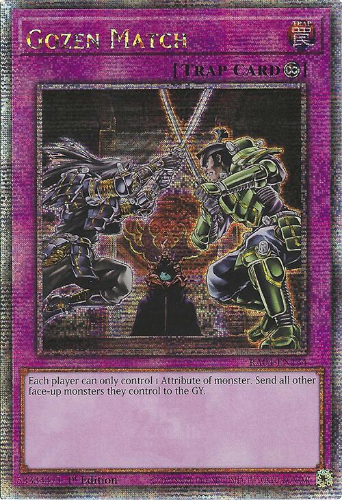 Gozen Match [RA04-EN134] Quarter Century Secret Rare | Exor Games Summserside