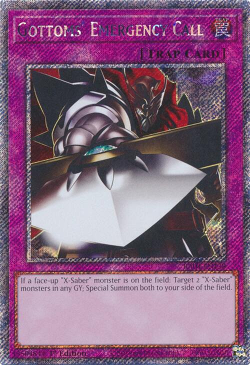 Gottoms' Emergency Call [RA04-EN138] Platinum Secret Rare | Exor Games Summserside