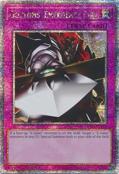 Gottoms' Emergency Call [RA04-EN138] Quarter Century Secret Rare | Exor Games Summserside