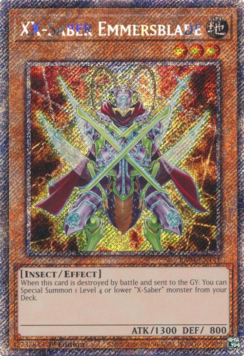 XX-Saber Emmersblade [RA04-EN141] Platinum Secret Rare | Exor Games Summserside