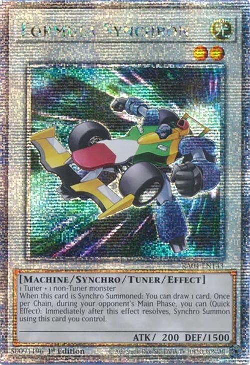Formula Synchron [RA04-EN143] Quarter Century Secret Rare | Exor Games Summserside