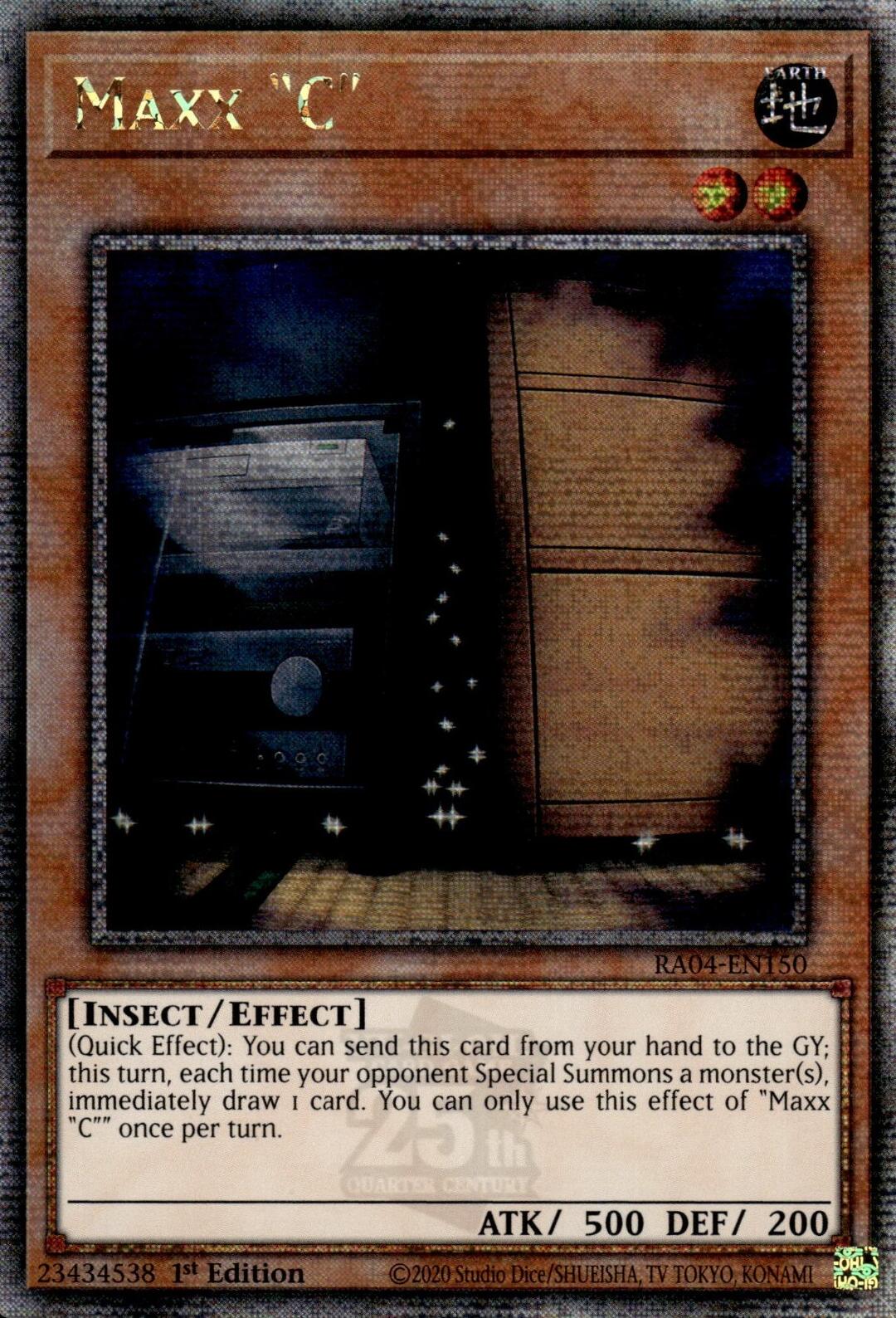 Maxx "C" [RA04-EN150] Quarter Century Secret Rare | Exor Games Summserside
