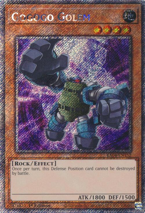 Gogogo Golem [RA04-EN152] Platinum Secret Rare | Exor Games Summserside