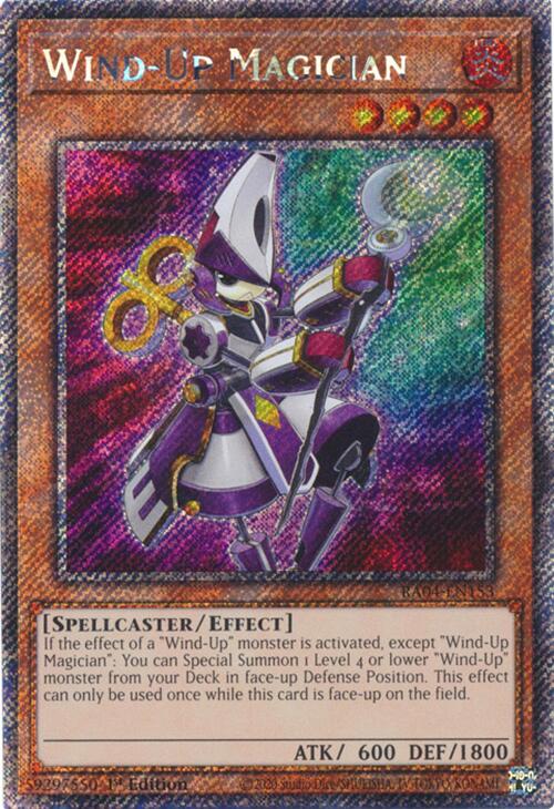 Wind-Up Magician [RA04-EN153] Platinum Secret Rare | Exor Games Summserside