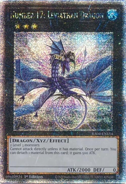 Number 17: Leviathan Dragon [RA04-EN154] Quarter Century Secret Rare | Exor Games Summserside