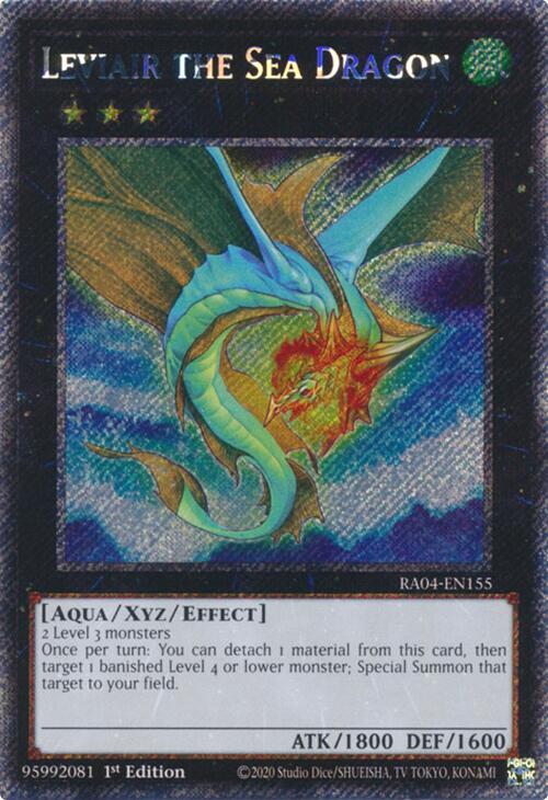 Leviair the Sea Dragon [RA04-EN155] Platinum Secret Rare | Exor Games Summserside