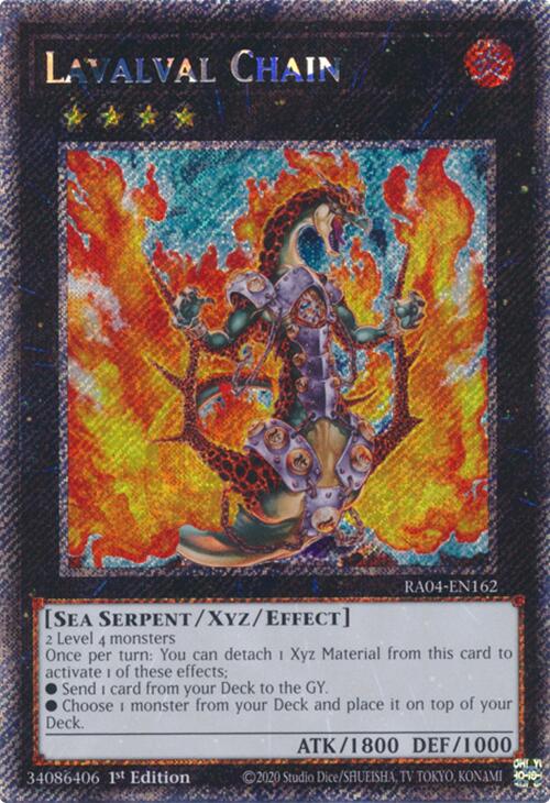Lavalval Chain [RA04-EN162] Platinum Secret Rare | Exor Games Summserside