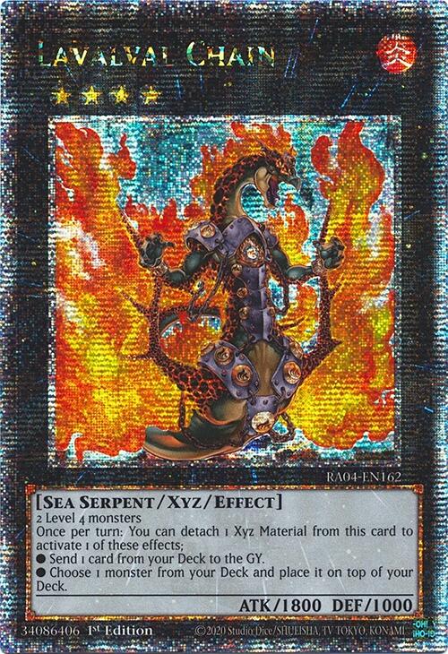 Lavalval Chain [RA04-EN162] Quarter Century Secret Rare | Exor Games Summserside