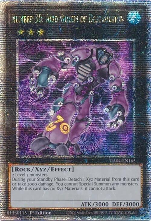 Number 30: Acid Golem of Destruction [RA04-EN165] Quarter Century Secret Rare | Exor Games Summserside