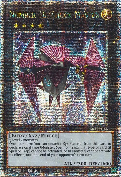 Number 16: Shock Master [RA04-EN166] Quarter Century Secret Rare | Exor Games Summserside