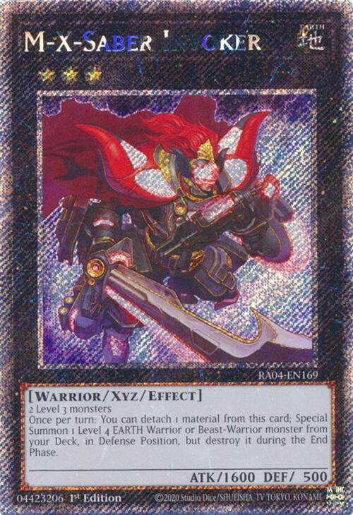 M-X-Saber Invoker [RA04-EN169] Platinum Secret Rare | Exor Games Summserside