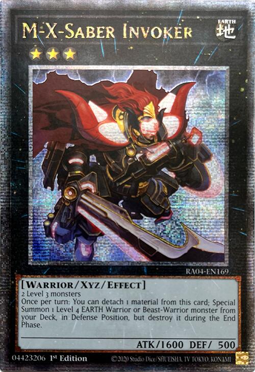 M-X-Saber Invoker [RA04-EN169] Quarter Century Secret Rare | Exor Games Summserside