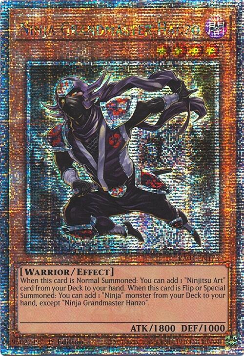 Ninja Grandmaster Hanzo [RA04-EN173] Quarter Century Secret Rare | Exor Games Summserside