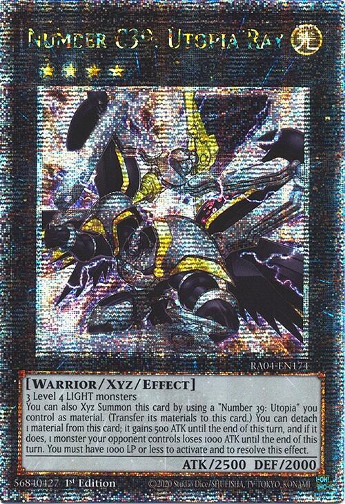 Number C39: Utopia Ray [RA04-EN174] Quarter Century Secret Rare | Exor Games Summserside