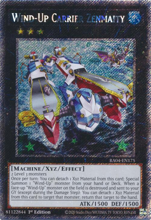 Wind-Up Carrier Zenmaity [RA04-EN175] Platinum Secret Rare | Exor Games Summserside