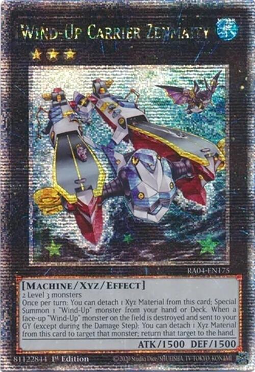 Wind-Up Carrier Zenmaity [RA04-EN175] Quarter Century Secret Rare | Exor Games Summserside