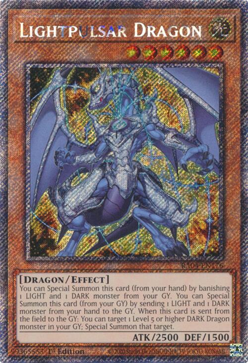 Lightpulsar Dragon [RA04-EN176] Platinum Secret Rare | Exor Games Summserside