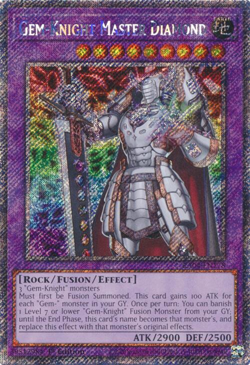 Gem-Knight Master Diamond [RA04-EN178] Platinum Secret Rare | Exor Games Summserside