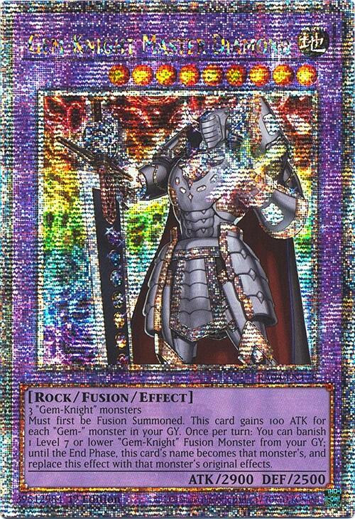 Gem-Knight Master Diamond [RA04-EN178] Quarter Century Secret Rare | Exor Games Summserside