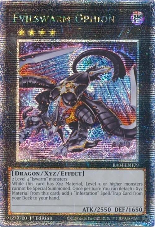 Evilswarm Ophion [RA04-EN179] Quarter Century Secret Rare | Exor Games Summserside