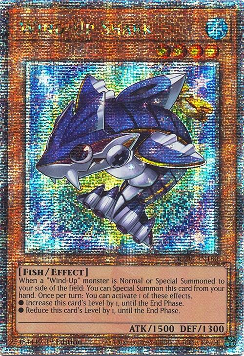 Wind-Up Shark [RA04-EN180] Quarter Century Secret Rare | Exor Games Summserside