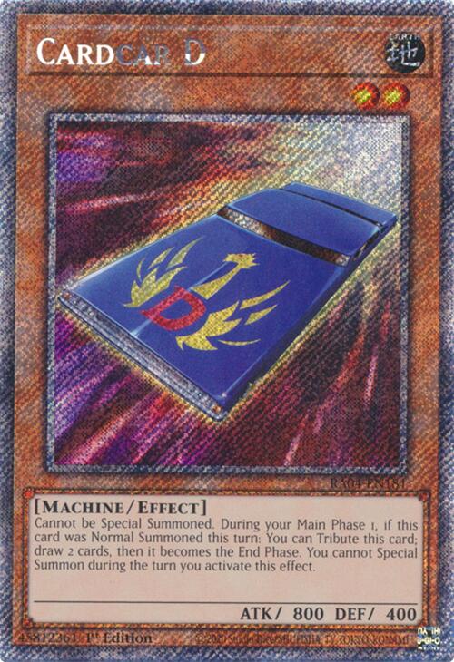Cardcar D [RA04-EN181] Platinum Secret Rare | Exor Games Summserside