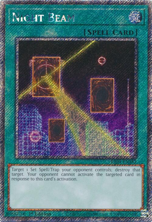 Night Beam [RA04-EN182] Platinum Secret Rare | Exor Games Summserside