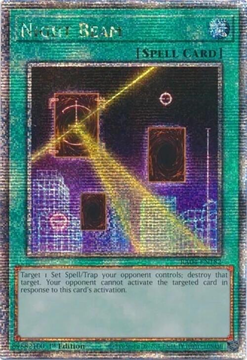 Night Beam [RA04-EN182] Quarter Century Secret Rare | Exor Games Summserside