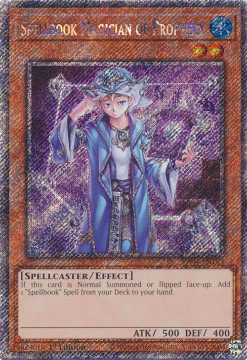 Spellbook Magician of Prophecy [RA04-EN183] Platinum Secret Rare | Exor Games Summserside