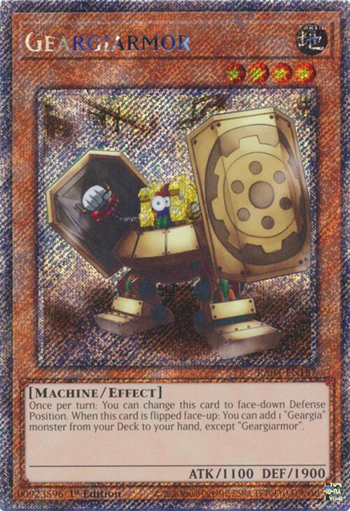 Geargiarmor [RA04-EN187] Platinum Secret Rare | Exor Games Summserside