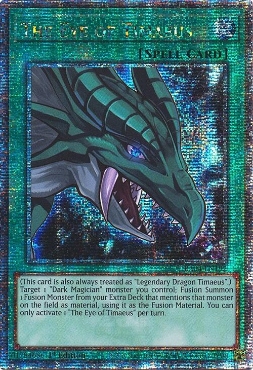 The Eye of Timaeus [RA04-EN192] Quarter Century Secret Rare | Exor Games Summserside