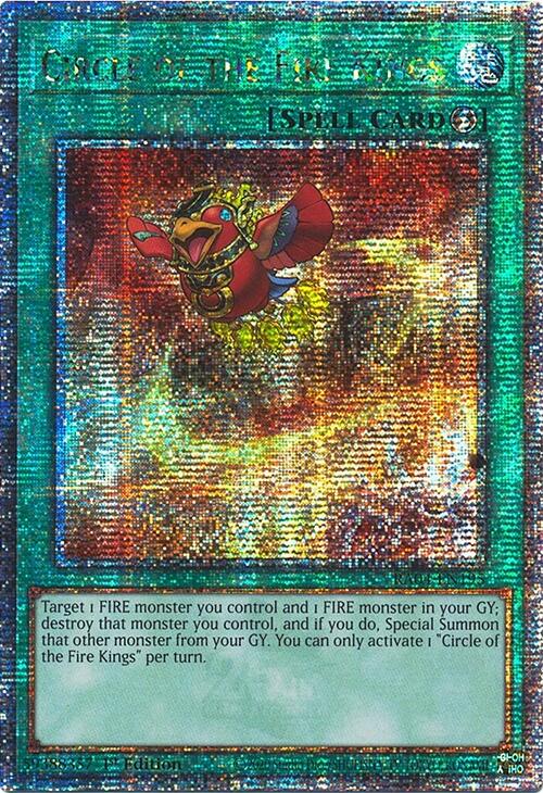 Circle of the Fire Kings [RA04-EN195] Quarter Century Secret Rare | Exor Games Summserside