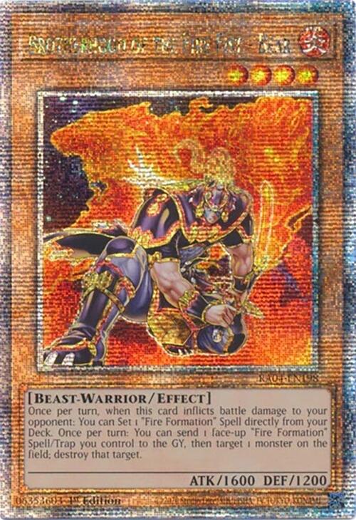 Brotherhood of the Fire Fist - Bear [RA04-EN198] Quarter Century Secret Rare | Exor Games Summserside